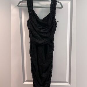 Black lace express dress